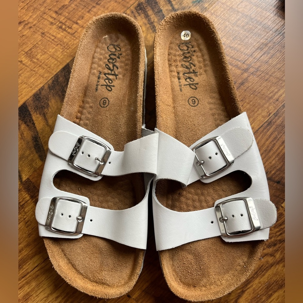 Biostep white sandals size 9